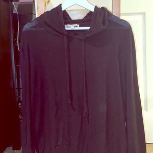 long sleeved shirt with hood